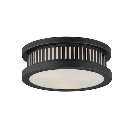 Maxim Lighting Oxford Outdoor 3-Light Flush Mount, Black 30599WTBK